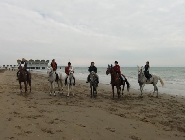  En la playa a caballo 